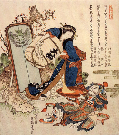 The Strong Oi Pouring Sake Hokusai